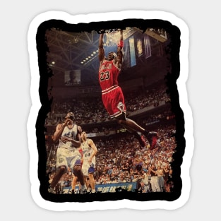 Michael Jordan Over Jump Sticker